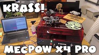 Mecpow X4 Pro 22W FDA Class 1 Laser Engraving Machine [upl. by Elyr]