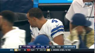 Dak Prescott Makes Sure to Pick Up His Trash  Ravens vs Cowboys  NFL [upl. by Names]