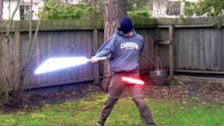 Lightsaber Battle Training  Done with After Effects [upl. by Ezaria]