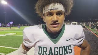 Lake Orion Footballs Tristan Hill talks about the 2113 win over Northville [upl. by Kyle]