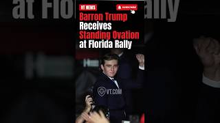 Barron Trump Receives Standing Ovation at Florida Rally [upl. by Kciv]