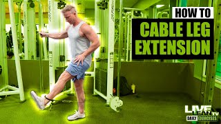 How To Standing Cable Leg Extension [upl. by Kall]