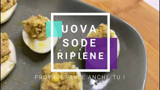 UOVA DI PASQUA FARCITE e RIPIENE  Il tuo aperitivoantipasto preferito FACILE E VELOCE [upl. by Nauqad]