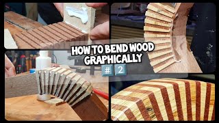 How to bend wood graphically ️⃣2️⃣🔥👍💯 [upl. by Birdie]