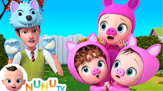 Three Little Pigs And Big Bad Wolf  Part 01  Nursery Rhymes amp Kids Songs  Baby Songs  NuNu Tv [upl. by Ellenoj121]