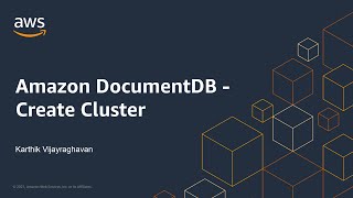 Amazon DocumentDB 1 of 3  Create Cluster [upl. by Ahsieyk]