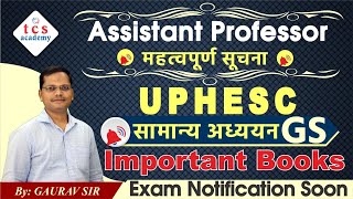 UPHESC GS Paper 1 Important Books UPHESC GS Notes Assistant Professor Important Books UPHESC [upl. by Rahab]