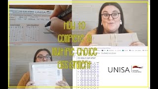 How to complete a Multiple choice question online and in written format  UNISA student [upl. by Eimoan]