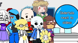 UNDERTALEUndertale react to Videos part 1 [upl. by Ennalyrehc888]