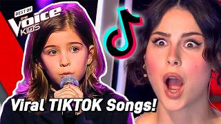 The BEST TIKTOK Song Covers on The Voice Kids 🤩 [upl. by Saffian894]