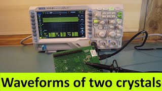 Waveforms of Two Crystals on a Microcontroller Board [upl. by Linc293]