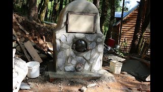 Building a wood fired pizza and bread oven [upl. by Elpmet]