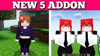 New 5 Addon For Minecraft PE 121  Best Addon For MCPE 121  100 Working  Girlfriend Addon 😝 [upl. by Llertnor]