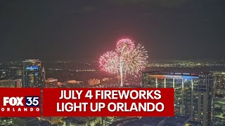 Watch again Lake Eola July 4 fireworks finale [upl. by Barbie]