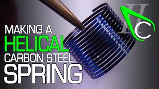 Making A Helical Carbon Steel Spring [upl. by Imoin]