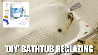 DIY BATHTUB REGLAZING for BEGINNERS and PROFESSIONALS with DWIL TUB and TILE REFINISHING KIT [upl. by Yretsym]