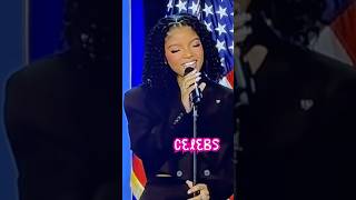 Halle Bailey Performing For Kamala Harris 🔥🔥 [upl. by Tavey]