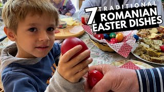 Traditional ROMANIAN FOOD I Easter feast with lots of homemade food [upl. by Irollam159]