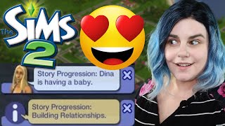 Sims 2 STORY PROGRESSION Testing the new mod and its amazing [upl. by Horatius108]