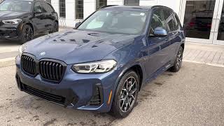 2022 BMW X3 30e PHEV Redesign Phytonic Blue on Mocha Walkthrough [upl. by Adnana]