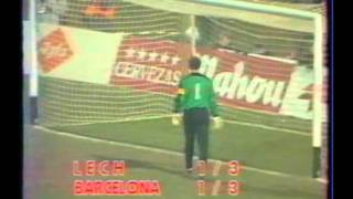 1988 November 9 Lech Poznan Poland 1Barcelona Spain 1 Cup Winners Cupavi [upl. by Onabru]