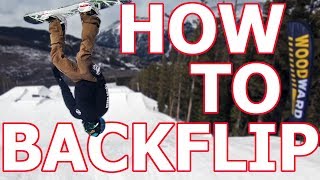 How To Layout a Backflip  Snowboarding Trick Tutorial [upl. by Anatola]