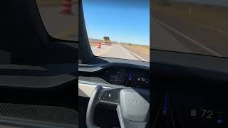 Tesla FSD handles lane closures just fine [upl. by Althee]