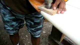 Surfboards FCS Sistem Part 1 By Evelio Surfboards In El Salvador2009 [upl. by Treblig]