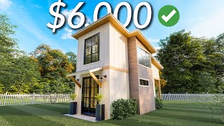 3x6 Meters Tiny House Design  Small 1 Bedroom Cabin House [upl. by Marden]