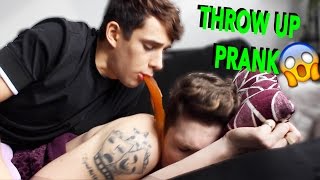 INSANE THROW UP PRANK ON BOYFRIEND [upl. by Usanis]