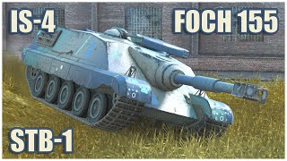 Foch 155 IS4 amp STB1 • WoT Blitz Gameplay [upl. by Leisha620]