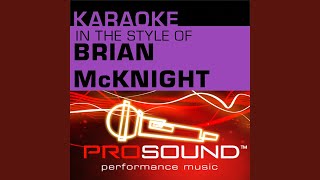 Back At One Karaoke With Background Vocals In the style of Brian McKnight [upl. by Aicemak104]