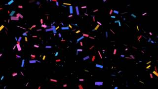 confetti effect video black screen [upl. by Esenahs971]