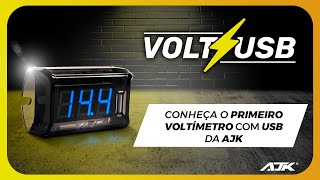 VOLTUSB  Conheça o primeiro voltímetro com USB da AJK [upl. by Nerw558]