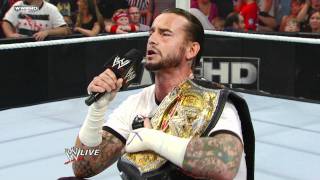 Raw CM Punk explains his return to WWE [upl. by Maroj]