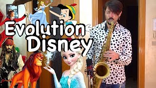 Evolution Disney Music on SAX 1937  2018 [upl. by Chancelor459]