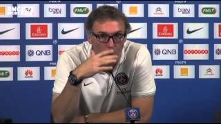 Football  Blanc sagace en conférence de presse au sujet de la blessure dIbrahimovic  2410 [upl. by Geminius]