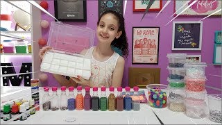 DECORANDO PALETA DE SLIME COM VÁRIOS ITENS [upl. by Ykroc]