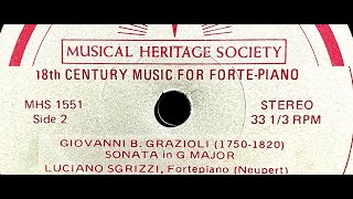 Giovanni Grazioli Sonata in G Major  Luciano Sgrizzi 1964  MHS 1550 [upl. by Norm597]