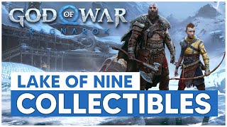 God of War Ragnarök  Lake of Nine ALL Collectible Locations Ravens Chests Upgrades 100 [upl. by Nylak608]