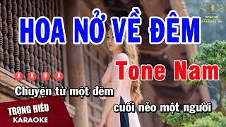 Karaoke Hoa Cài Mái Tóc Tone Nam Nhạc Sống  Trọng Hiếu [upl. by Ardnwahsal452]