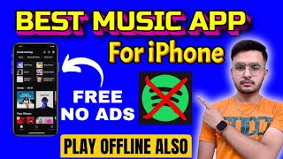 BEST Free Music App for iPhone Online  Offline Music App [upl. by Bellanca]