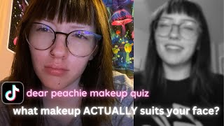 this quiz says what makeup best suits your face dear peachie makeup quiz [upl. by Matt397]