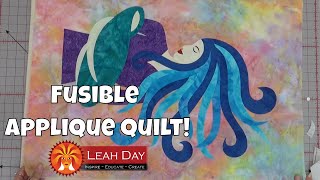 How to Make a Fusible Applique Quilt  Layer and Fuse [upl. by Kenneth]