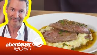 Das perfekte Schnitzel in 5 Schritten So gelingt ein Kalbsschnitzel  Abenteuer Leben  Kabel Eins [upl. by Tlevesoor]