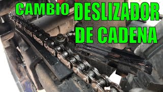 Como cambiar el deslizador de cadena de la moto [upl. by Saixela253]