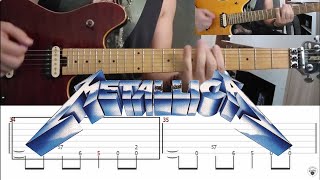 Metallica Enter Sandman SOLO GUITAR COVER WITH TAB by Warleyson Almeida [upl. by Keram215]