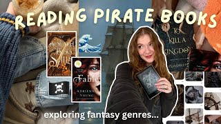 only reading pirate fantasy for the week🏴‍☠️🌊 fable clare sager amp more [upl. by Curnin]