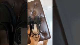 Handmade norozi black leather shoes leather peshawari fashion [upl. by Aerua]