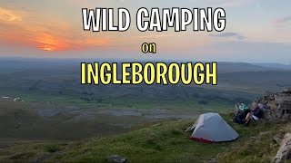 Wild Camping on Ingleborough in the Yorkshire 3 peaks Yorkshire Dales [upl. by Helbonnah]